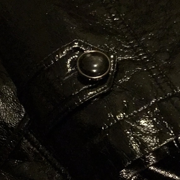 NWOT Gallery Woman Faux Leather Black Jacket - Picture 6 of 6